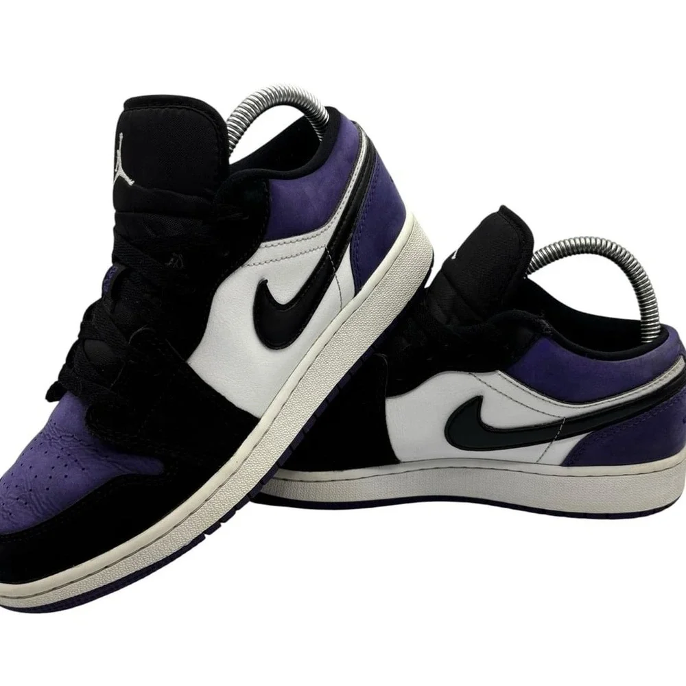 Nike Air Jordan 1 Low 'Court Purple' Sneakers (553560-125)